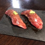 Umamijuseinikusemmonfujiyama - 本日の炙り寿司 880円(税抜)