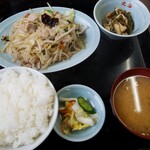 Ramen Hokkai - 肉野菜炒定食