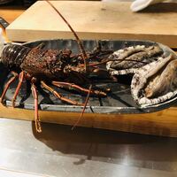 京風鉄板 はせ川 - 伊勢海老　鮑