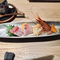 京風鉄板 はせ川 - ぶり、縞海老、ホタテ