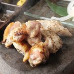 Rock-seared Awaodori chicken with homemade vinegar and soy sauce