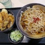 ゆで太郎 - （2019/9月）ミニとり舞茸天丼セット