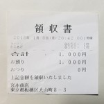 とある日のレシート。