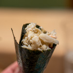 うを徳 - 2019.11 境港松葉蟹と三厩本鮪トロ炙り手巻き