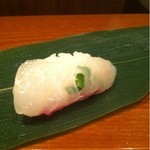 寿し芳 - 鯛の握り ご開帳