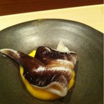 寿し芳 - 鳥貝と黄身酢