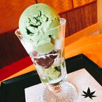 祇園 - 会社の同僚が撮られた抹茶パフェ【料理】