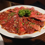 Honkaku Yakiniku Gyuuou - 2019年11月　特上カルビ+ハラミ