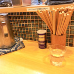 ほっこり中華そば もつけ - 卓上