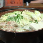 やきとり 正や - 生姜みぞれ鍋、出来上がり！