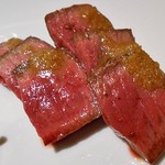 Bistro Refectorium - 福岡県鞍手郡より黒毛和牛“ふるの牛”のグリル（カメノコ）