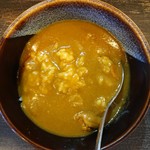 らーめん天 - 2019年11月　にんにく辛麺（味噌）+カレー丼セット　820+360円