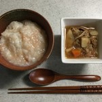 LAWSON - 昼食：肉じゃが・鮭がゆ