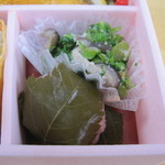 芝寿し - 菜の花白和え　さくら餅