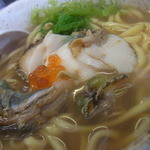 潮中華 KAZE - 【2012.03　再訪∞】　あわびらーめん中心部分ＵＰＰ！