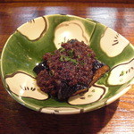和や　てらさわ - 焼茄子の鶏味噌がけ(ハーフサイズ)