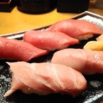 Sushi Izakaya Yataizushi - まぐろ祭り500円から本まぐろすし5貫