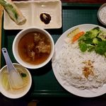 Chaohanoi - ブン・チャー・ハノイセット（ベトナム風つけ麺セット）　900円