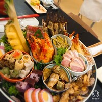 得月楼 - ぎっしり色々なお料理が乗った皿鉢料理！