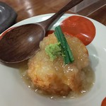 居酒屋 まんぼう - 帆立のしんじょ・蕪の餡かけ