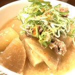 鳥里 - 辛味噌煮込み 350yen