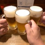 鳥里 - 生中 450yen