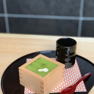 Wasanbon and Uji matcha tiramisu