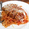 ファミリーレストラン 町重 - 料理写真:カツパス（ナポリタンへトンカツが乗っている）