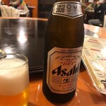 中国菜家明湘園 - アサヒビール(中瓶) ¥520