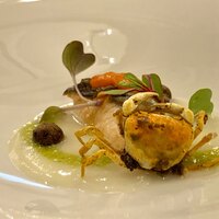 Ristorante IL PRINCIPE - 旬魚のオープン焼き
                    燕、秋の浅利
                    完熟赤万願寺唐辛子