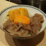 はらまさ - すき焼き丼トリュフかけ