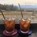 はなぶさ有機農園直営スイーツキッチン - 景色で味もなお良く感じます