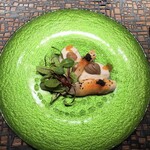 水の里恷 富岳群青 - 赤ハタとキャビア