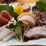 松葉鮨 - おつまみ　刺し身盛り