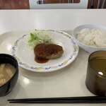 Meisei Daigaku - 2019/11 ランチA 370円 ハンバーグ定食