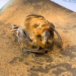 プレゼンテ スギ - ⑰本日のパスタ（ウニ・トマト・パプリカ ヒジキを練り込んだ自家製パスタ）