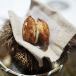 ラチュレ - 栗のケークサレ　鹿のサラミ　クリームチーズ