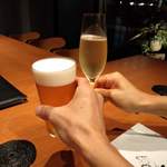 ビールとスパークリングで乾杯!!
