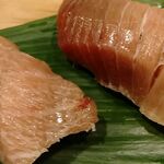 阿津満 - 半分中トロの赤身とトロ