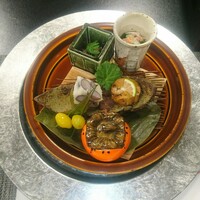 柿安 料亭本店 - 牛しぐれ煮、鮟肝味噌漬け、銀杏