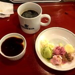 おかいりなさい - コーヒーとプリン・シャーベット