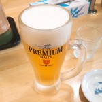 ぎょうざの満洲 - 中ジョッキビール