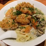 麺屋 六感堂 - 牡蠣のクリームシチューヌードル＋牡蠣フライ