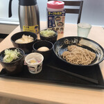ゆで太郎 - 朝食セット(納豆)生たまご