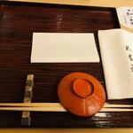 山玄茶 - カウンターのセッティング