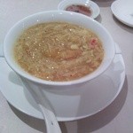 老香港酒家京都 - つばめの巣と蟹味噌のスープ