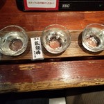 海ぼうず本店 - 日本酒飲み比べ