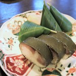 Arashiyama Daizen, - 笹寿司と鯖寿司セット