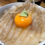 みなと食堂 - 平目の生ハム漬丼