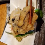 大粒の牡蠣天。